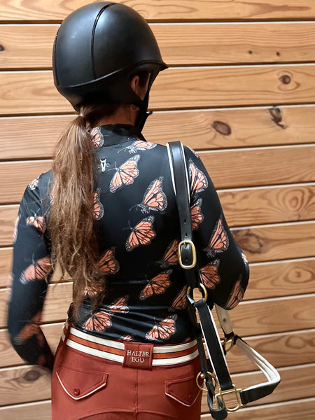 Deinhardt Designs Prints with Purpose Long Sleeved Training Shirt - MONARCH BUTTERFLY CONSERVATION