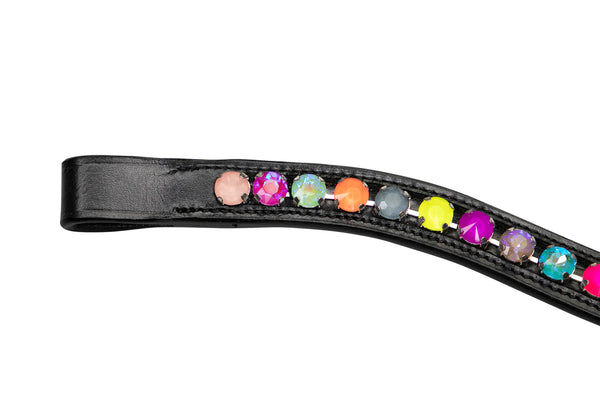 Grewal Bold Neon Lights Crystal Browband