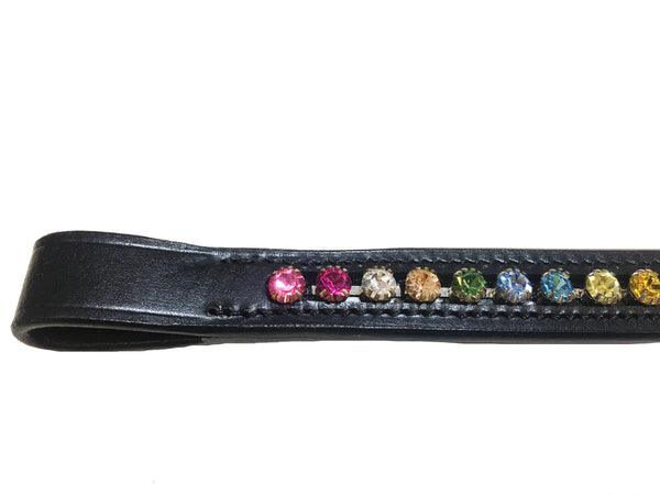 Grewal Rainbow Crystal Cup Chain Browband