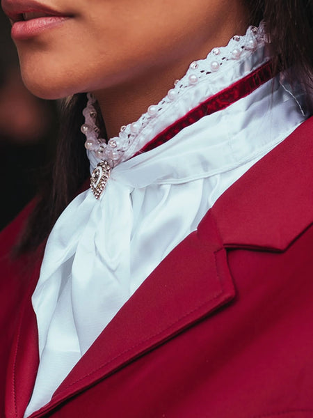 Equestrian Stockholm Stock Tie Queen Bordeaux
