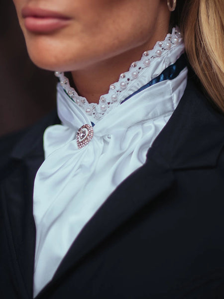 Equestrian Stockholm Stock Tie Queen Navy