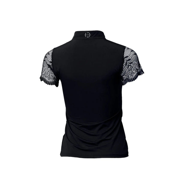 Halter Ego Charlie Short Sleeve Lace Riding Shirt