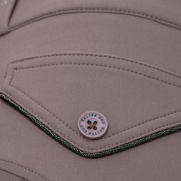 Halter Ego Evolution Mystique Full Seat Breeches - Sparrow - Mid Waist