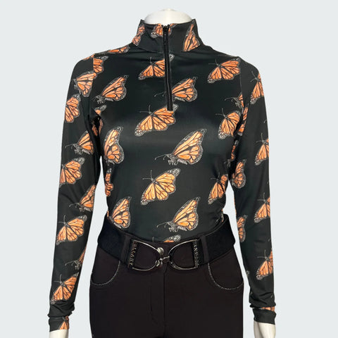 Deinhardt Designs Prints with Purpose Long Sleeved Training Shirt - MONARCH BUTTERFLY CONSERVATION