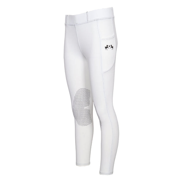 Equine Couture Soft Wash Silicon Knee Patch Tights with Phone Pocket