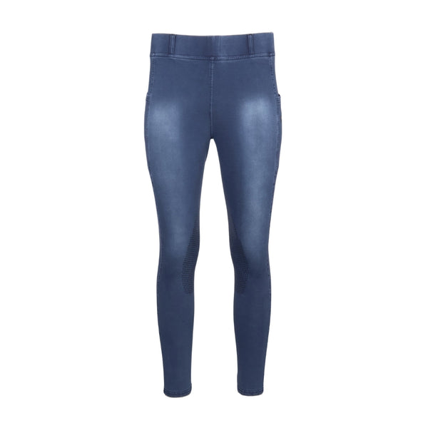 Equine Couture Soft Wash Silicon Knee Patch Tights with Phone Pocket
