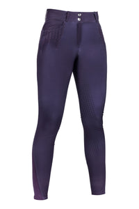 HKM Riding Breeches - Lavender Bay - full silicone seat