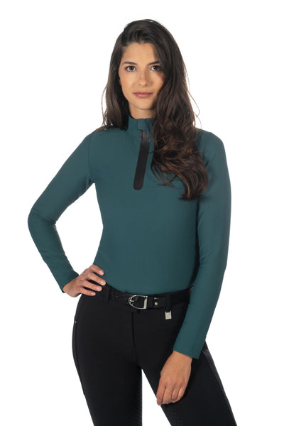 Lauria Garelli   Functional shirt -Livigno Ribbed Deep Green