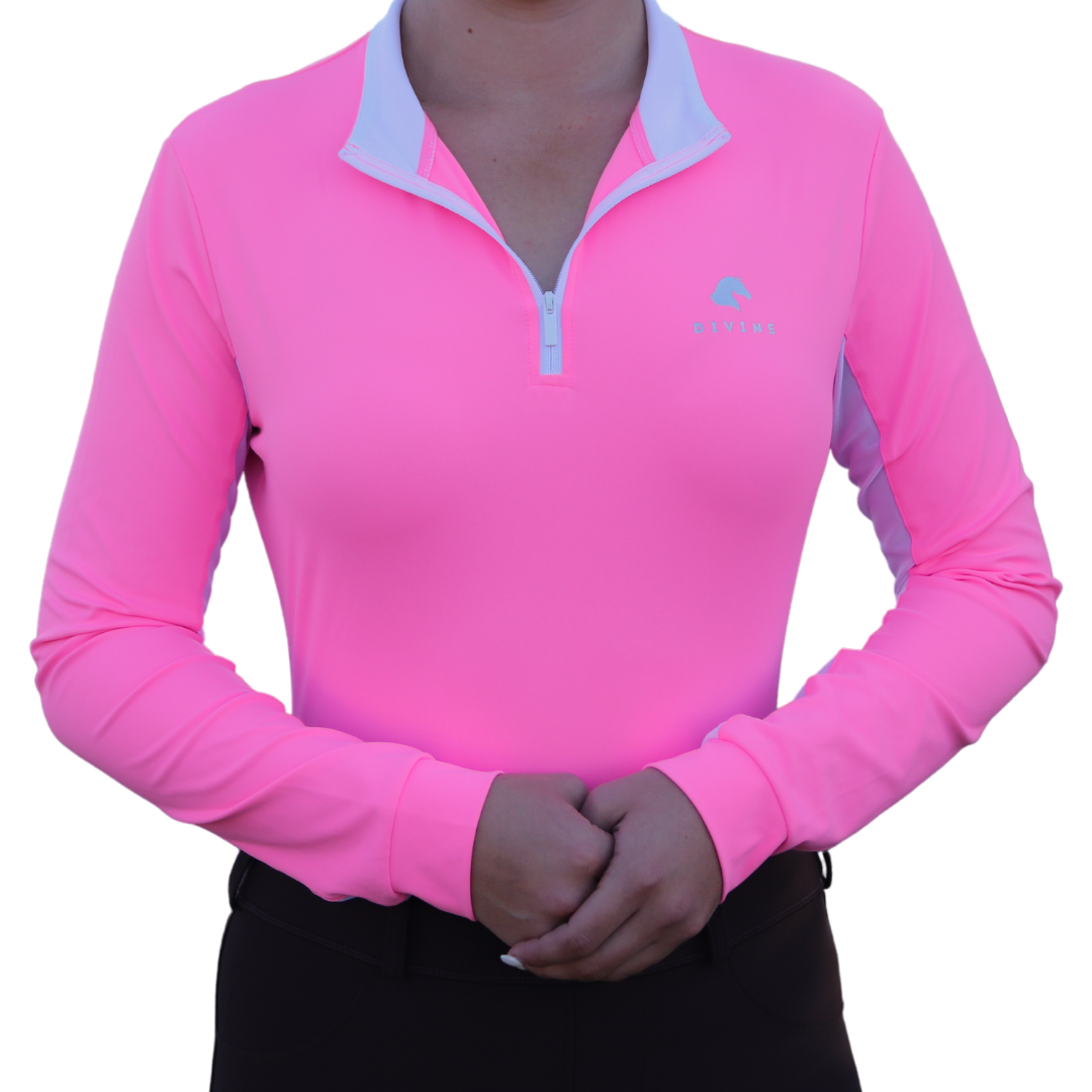 Sweet Lady Sun Shirt - Hot Pink