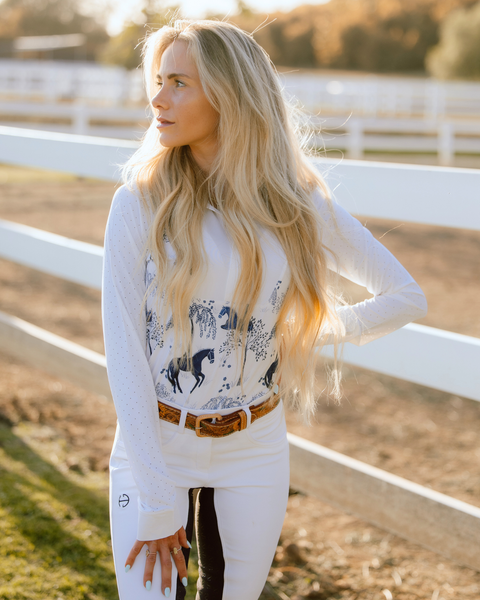 D. D. Long Sleeve Capriole Competition Shirt - ELOISE