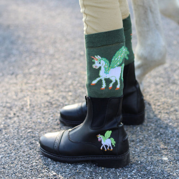TuffRider Children's Unicorn Starter Front Zip Paddock Boots