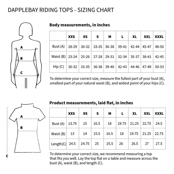 DAPPLEBAY SHINE ON 1/4 ZIP SHOW TOP -SHORT SLEEVE