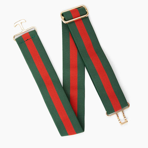 Kastel Forest and Red Striped Equestrian Belt