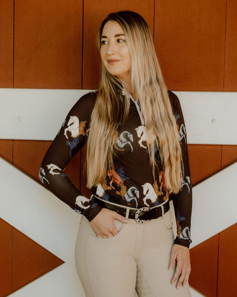 D. D. Impulsion & Straightness SARAH Long Sleeved Training Shirt