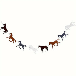 Horse Felt Garland