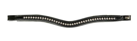 HKM Wave Browband with Rhinestones