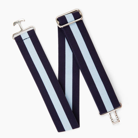 Kastel Navy and Light Blue Striped Equestrian Belt