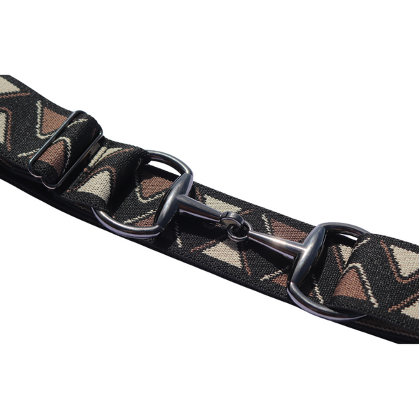 Snaffle Comfort Fit Belt - Black, Brown, Cream Wave