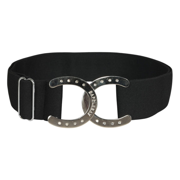 Dapplebay Horse Shoe Elastic Belt-Black