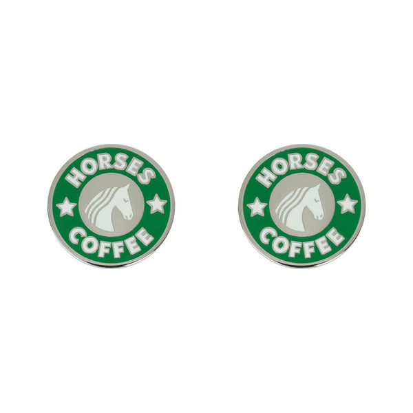 Dapplebay Horse Show Number Pins - Horses & Coffee