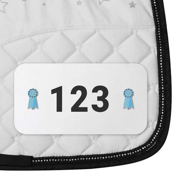Dapplebay Horse Show Number Pins - Blue Ribbon