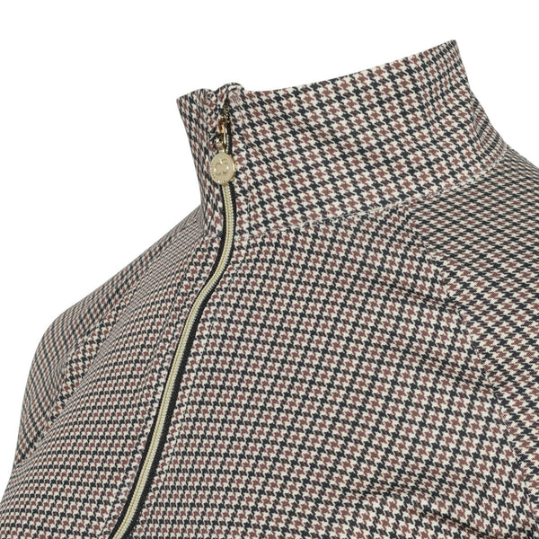 Dapplebay Bay Houndstooth 1/4 Zip Riding Top