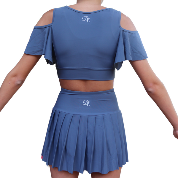 Pleated Tennis Skirt - Slate