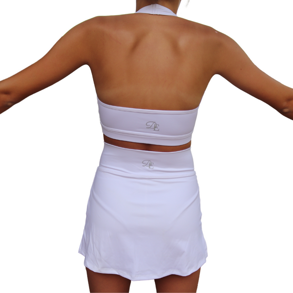 Straight Tennis Skirt - White