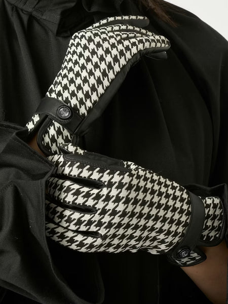 PS of Sweden Hannah Houndstooth Riding Gloves