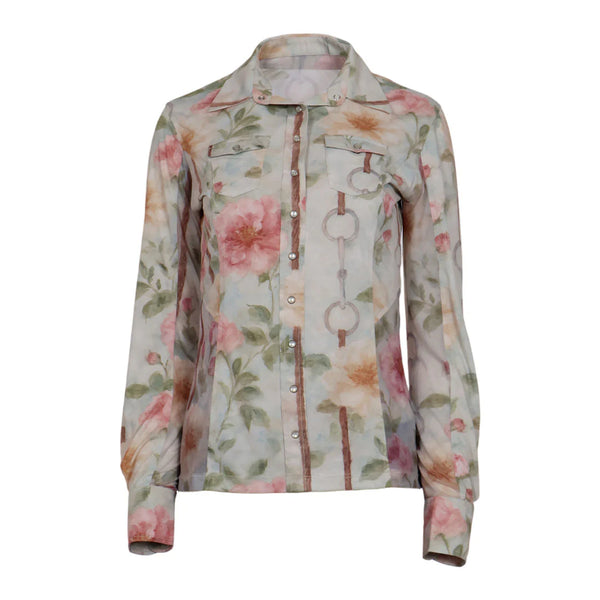 Dapplebay Vintage Floral Western Riding Top