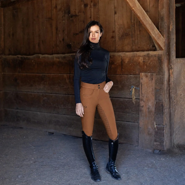 Halter Ego Evolution Mystique Full Seat Breeches - Toffee Espresso