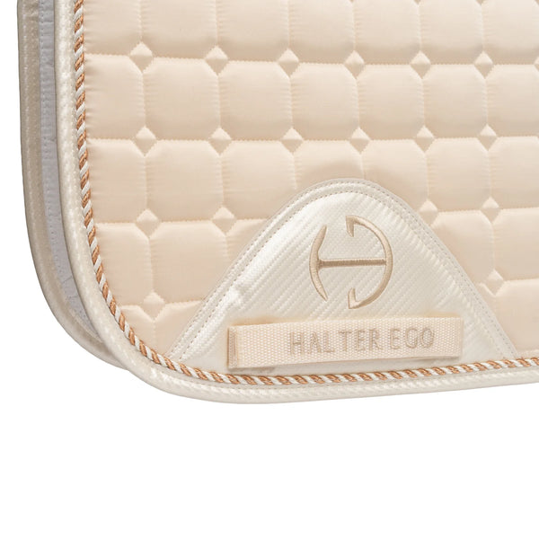 Halter Ego  Carbon Tech Satin Classic Dressage
Saddle Pad - Full - Ivory Luxe