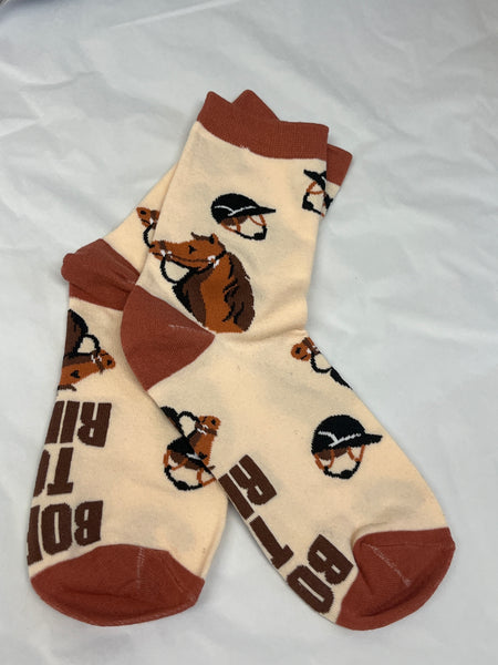 Fun Horse Sayings - Crew Socks