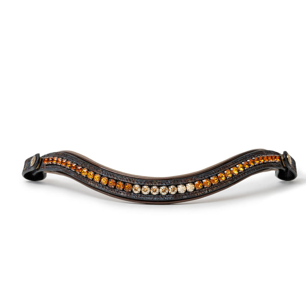 Aspen Leather Snaffle Bridle with Removable Flash