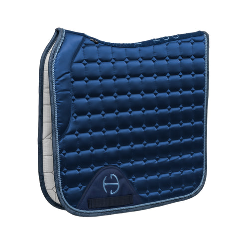 Satin Classic Dressage Saddle Pad (Cob) - Prussian Blue
