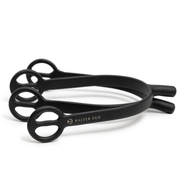 Matte Black Spurs - Short Shank