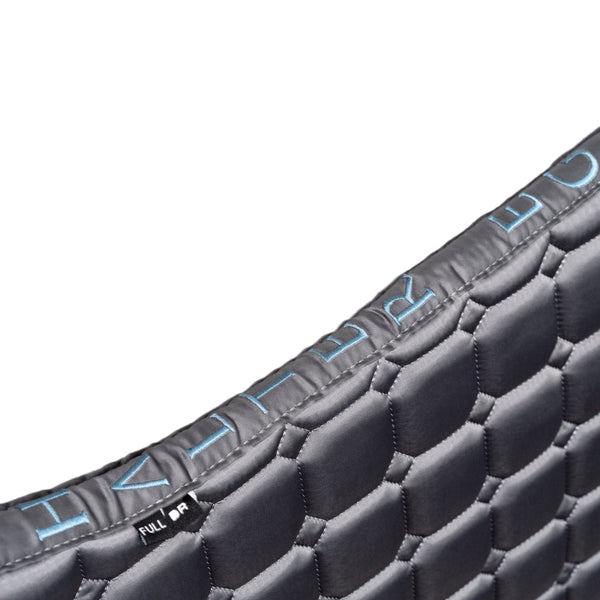 Romance Collection Satin Classic Dressage Saddle Pad (Cob) - Slate Luxe