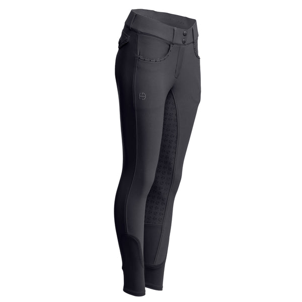 Crystal Evolution Full Seat Breeches - Jet Set Gray