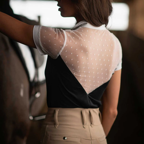DAPPLEBAY SHINE ON 1/4 ZIP SHOW TOP -SHORT SLEEVE