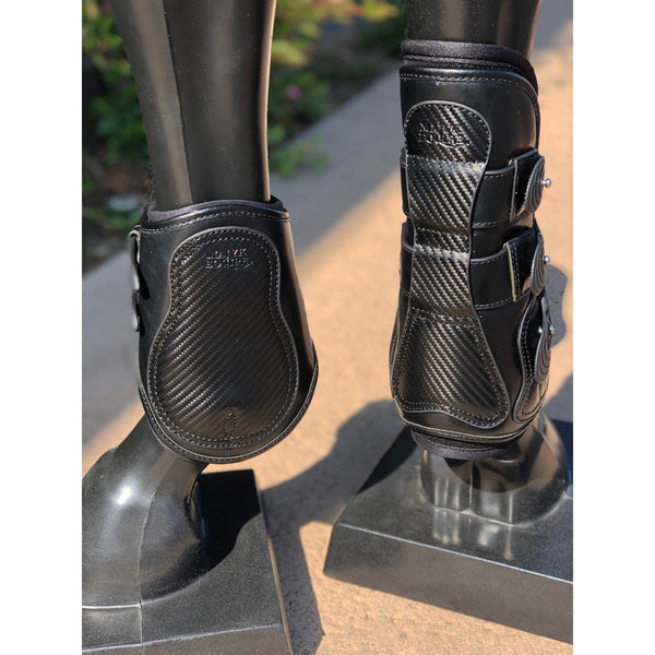 Estrella' Carbon Leather Tendon Boots