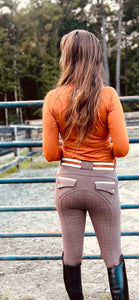 D.D. Rhythm & Relaxation Collection Long Sleeved Training Shirt - DOCK RUST