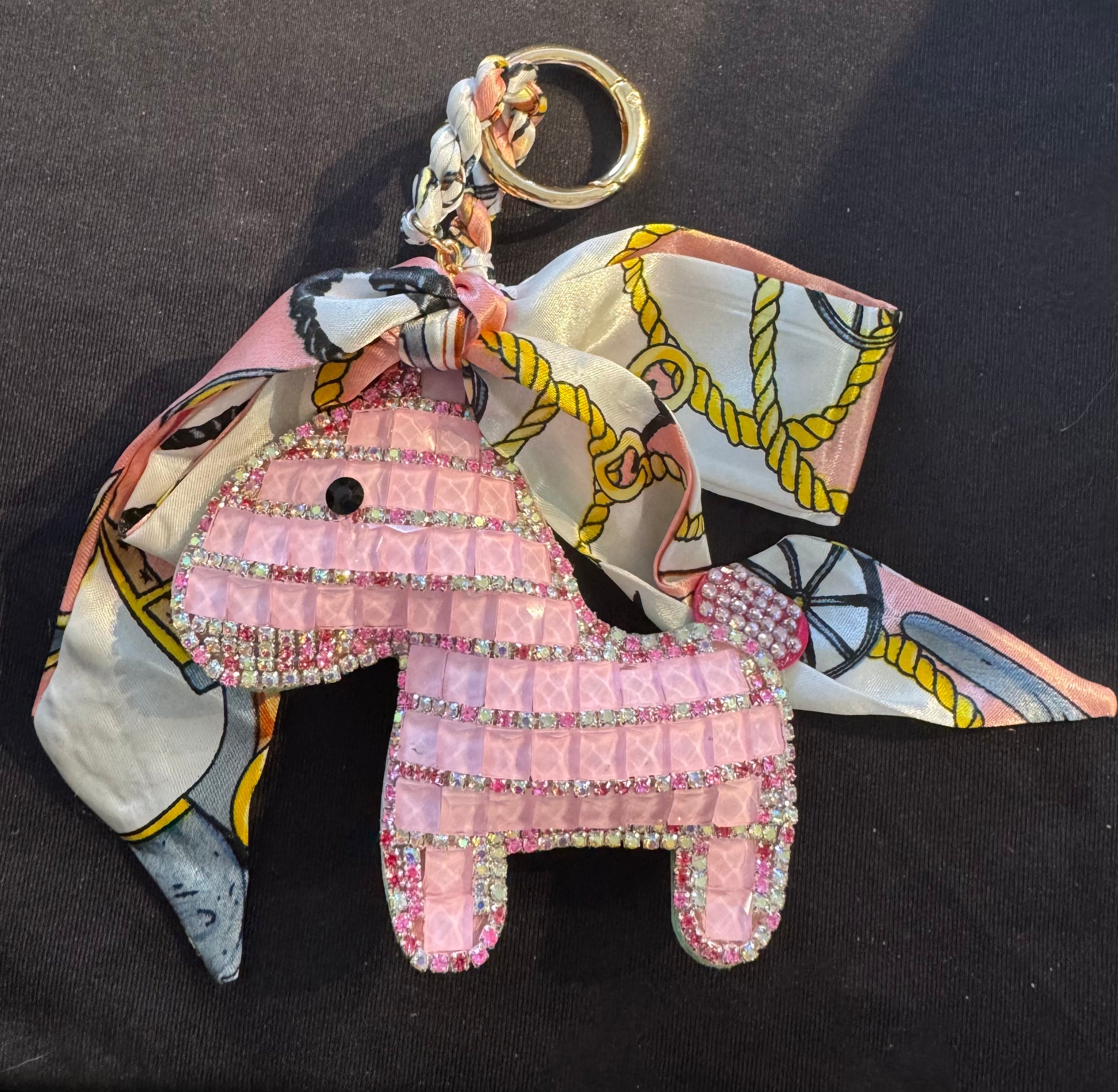 Anademi Scarf & Crystal Pony Bag Charms