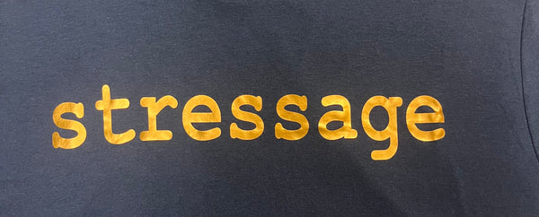 Glittermarx T-Shirt Gold "stressage"