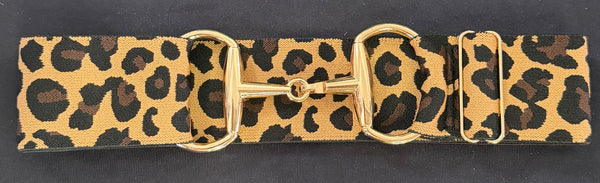 Stretchy Leopard Print Belt