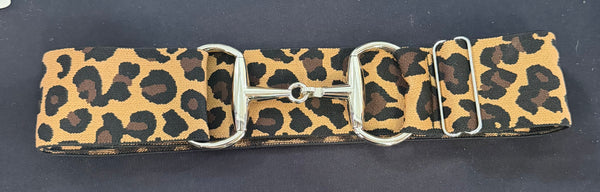 Stretchy Leopard Print Belt