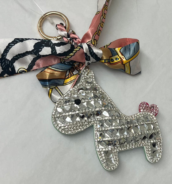 Anademi Scarf & Crystal Pony Bag Charms