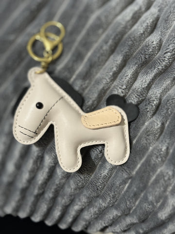 Leather Horse Keychain