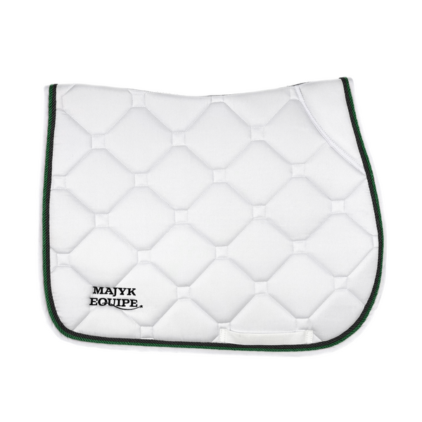 White Classica Cotton Euro Saddle pad
