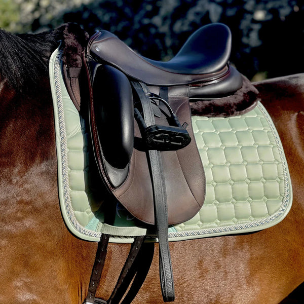 Halter Ego Satin Classic Dressage Saddle Pad - Mint Sorbet