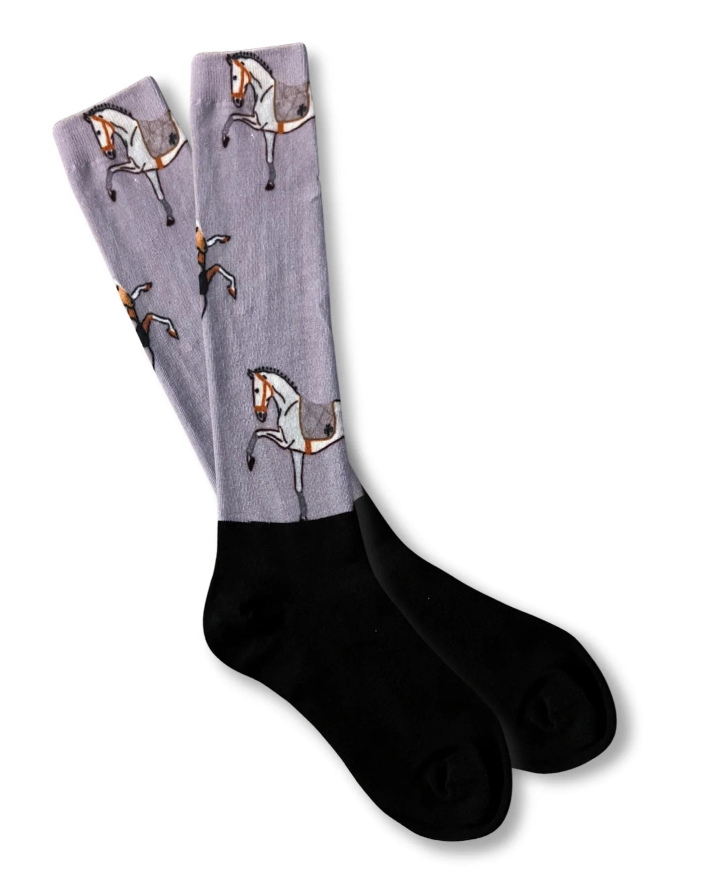 Deinhardt Designs HERITAGE Collection:  PURPLE PONY CLUB Riding Socks